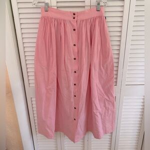 Ralph Lauren cotton button down maxi skirt